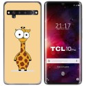 Funda Gel Tpu para TCL 10 Pro diseño Jirafa Dibujos