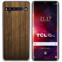 Funda Gel Tpu para TCL 10 Pro diseño Madera Dibujos