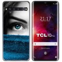 Funda Gel Tpu para TCL 10 Pro diseño Ojo Dibujos