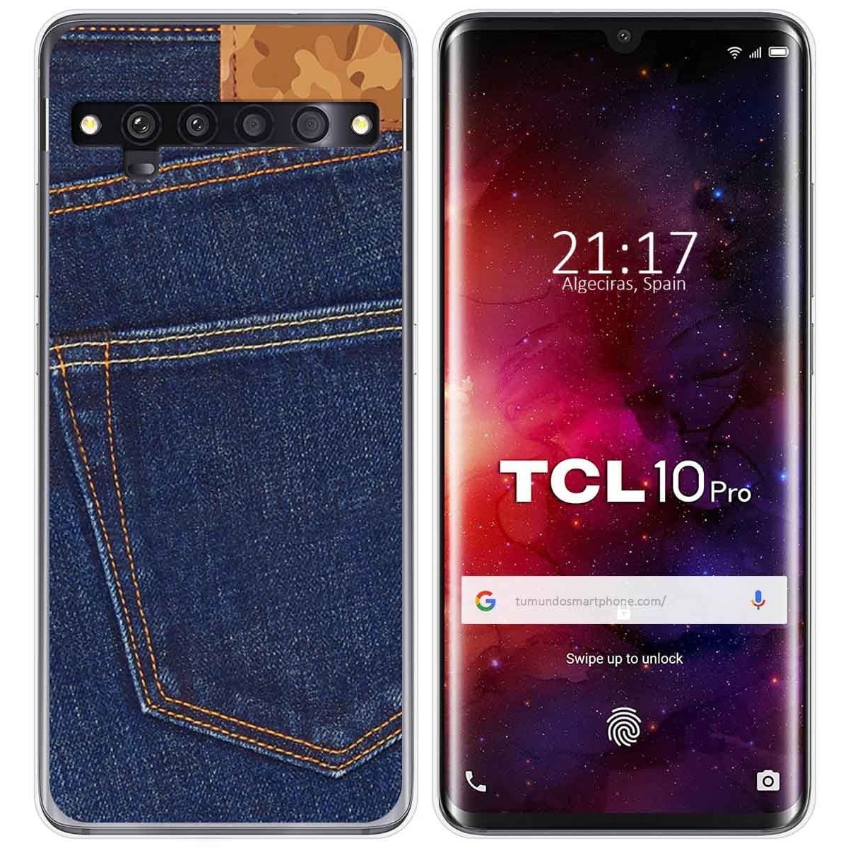 Funda Gel Tpu para TCL 10 Pro diseño Vaquero Dibujos