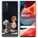 Funda Gel Transparente para Oppo Reno 4 Pro 5G diseño Avestruz Dibujos