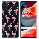 Funda Gel Transparente para Oppo Reno 4 Pro 5G diseño Flamenco Dibujos