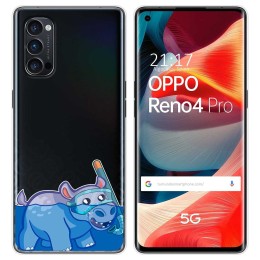 Funda Gel Transparente para Oppo Reno 4 Pro 5G diseño Hipo Dibujos
