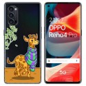 Funda Gel Transparente para Oppo Reno 4 Pro 5G diseño Jirafa Dibujos
