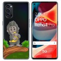 Funda Gel Transparente para Oppo Reno 4 Pro 5G diseño Mono Dibujos