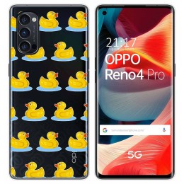 Funda Gel Transparente para Oppo Reno 4 Pro 5G diseño Pato Dibujos