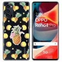 Funda Gel Transparente para Oppo Reno 4 Pro 5G diseño Piña Dibujos