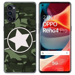 Funda Gel Tpu para Oppo Reno 4 Pro 5G diseño Camuflaje 01 Dibujos