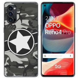 Funda Gel Tpu para Oppo Reno 4 Pro 5G diseño Camuflaje 02 Dibujos