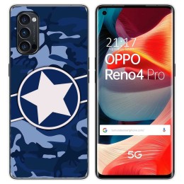 Funda Gel Tpu para Oppo Reno 4 Pro 5G diseño Camuflaje 03 Dibujos