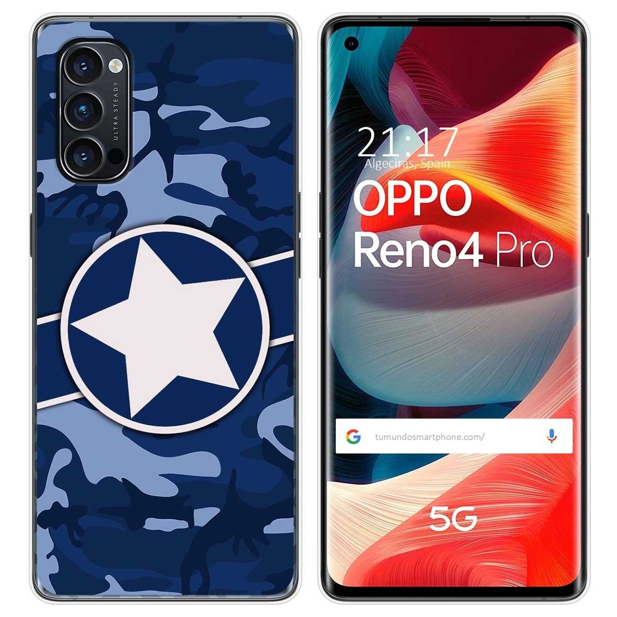 Funda Gel Tpu para Oppo Reno 4 Pro 5G diseño Camuflaje 03 Dibujos