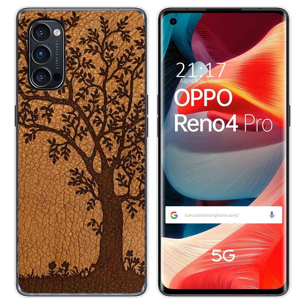 Funda Gel Tpu para Oppo Reno 4 Pro 5G diseño Cuero 03 Dibujos