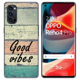 Funda Gel Tpu para Oppo Reno 4 Pro 5G diseño Madera 01 Dibujos