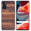 Funda Gel Tpu para Oppo Reno 4 Pro 5G diseño Madera 03 Dibujos