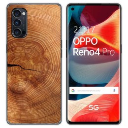 Funda Gel Tpu para Oppo Reno 4 Pro 5G diseño Madera 04 Dibujos