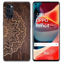 Funda Gel Tpu para Oppo Reno 4 Pro 5G diseño Madera 06 Dibujos