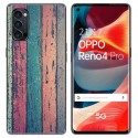 Funda Gel Tpu para Oppo Reno 4 Pro 5G diseño Madera 10 Dibujos