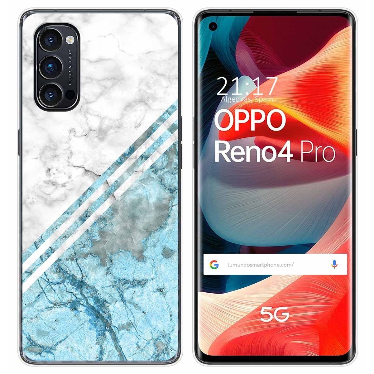 Funda Gel Tpu para Oppo Reno 4 Pro 5G diseño Mármol 02 Dibujos