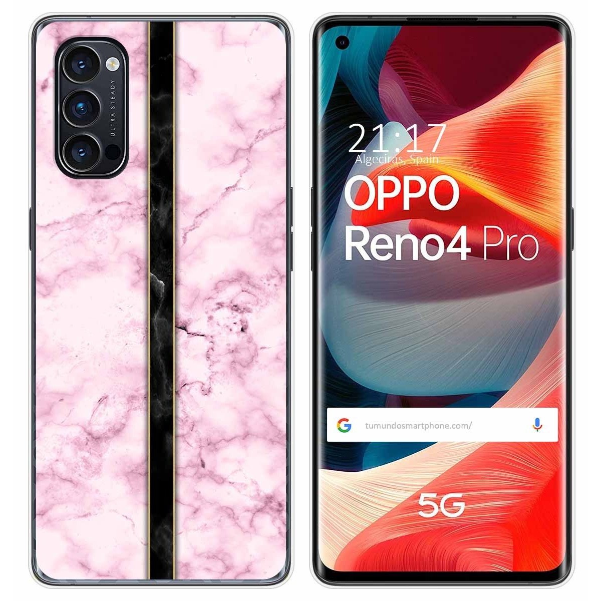 Funda Gel Tpu para Oppo Reno 4 Pro 5G diseño Mármol 04 Dibujos