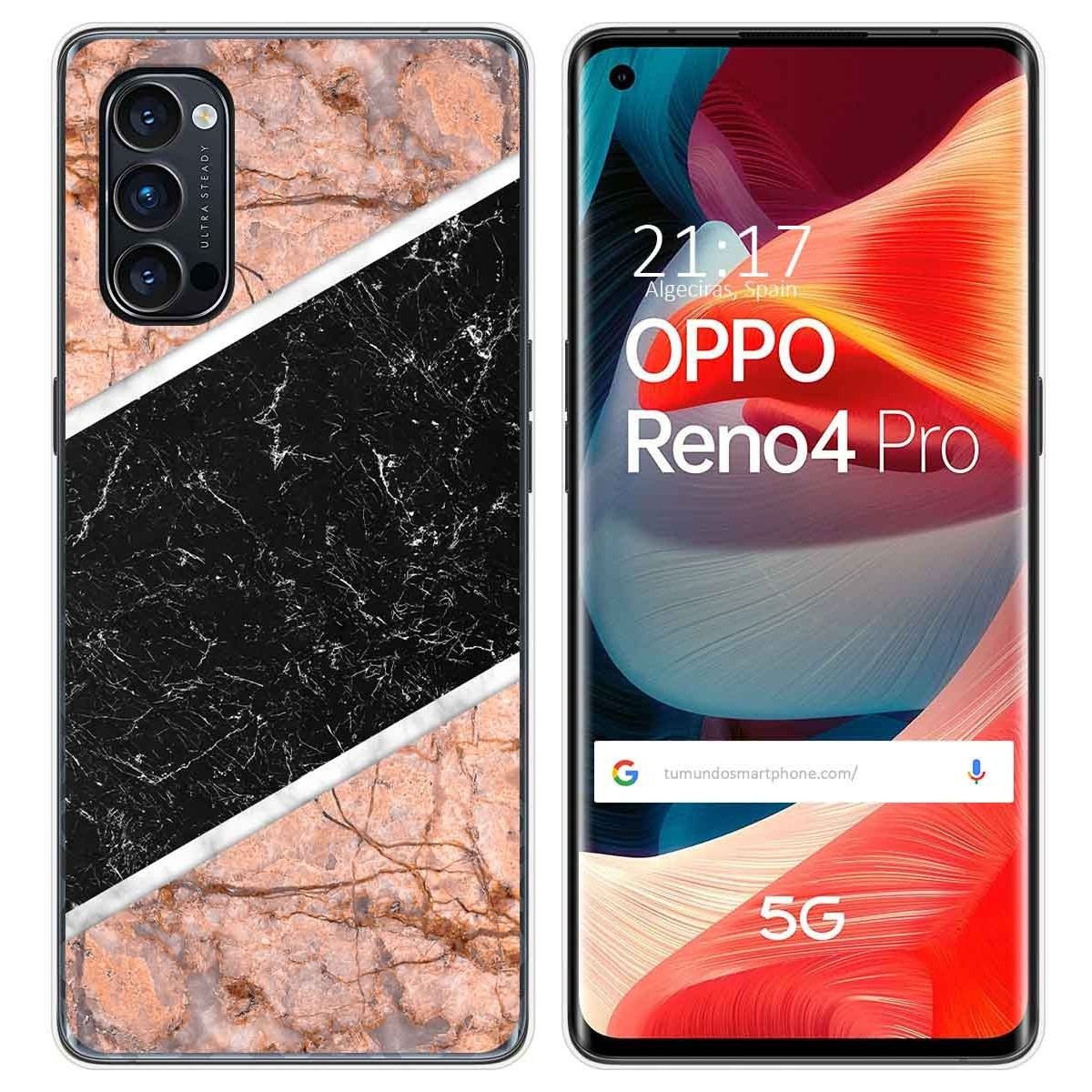 Funda Gel Tpu para Oppo Reno 4 Pro 5G diseño Mármol 07 Dibujos