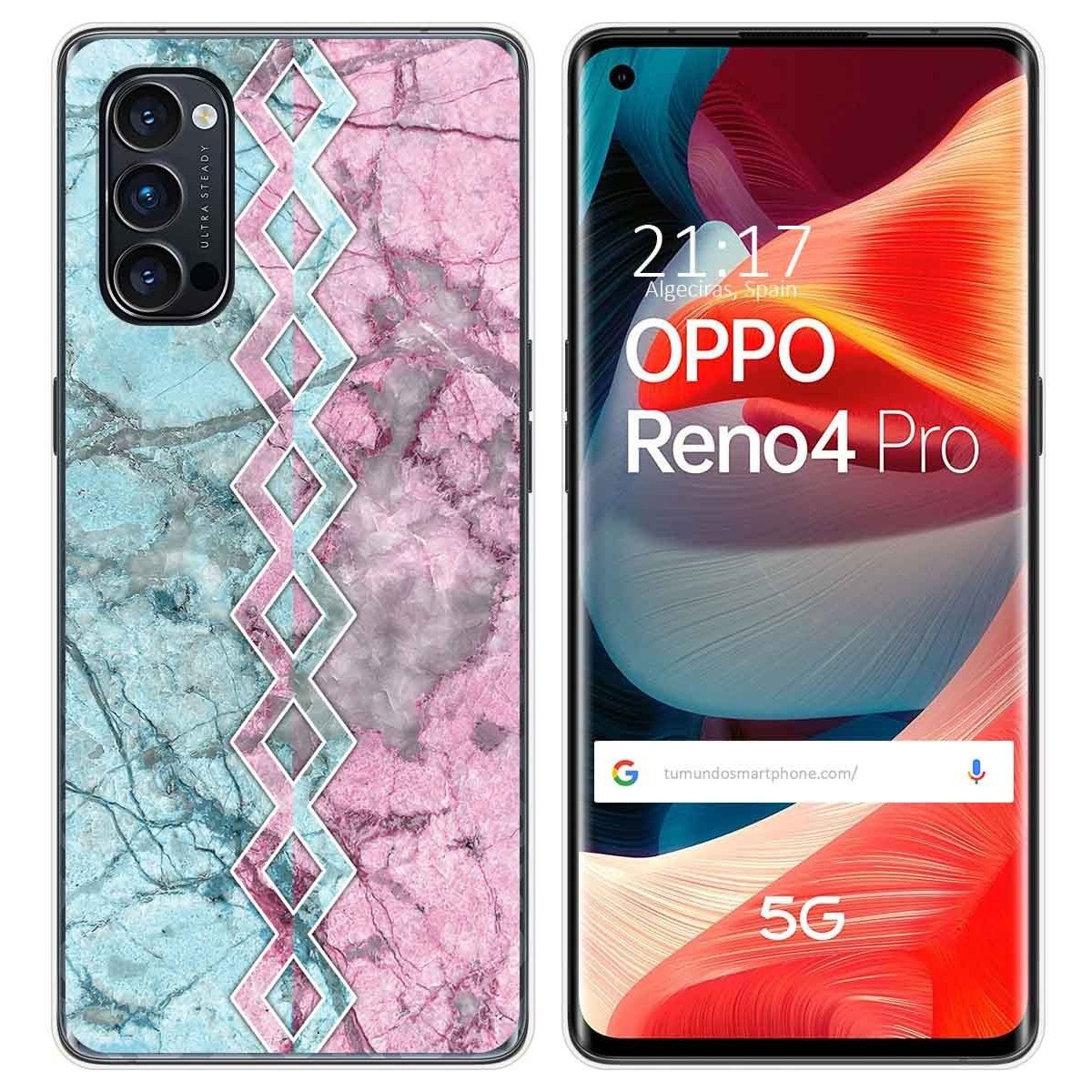 Funda Gel Tpu para Oppo Reno 4 Pro 5G diseño Mármol 08 Dibujos