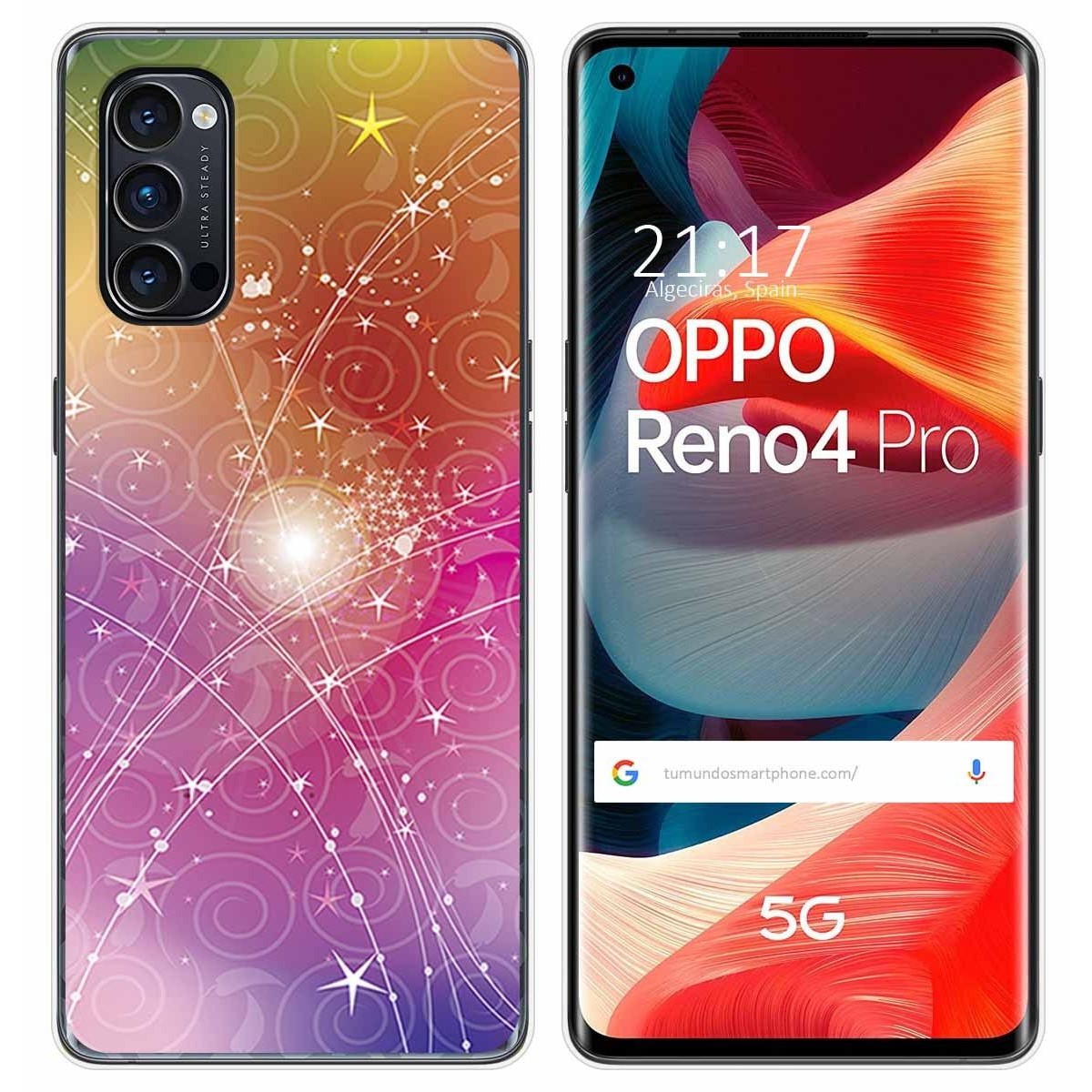 Funda Gel Tpu para Oppo Reno 4 Pro 5G diseño Abstracto Dibujos