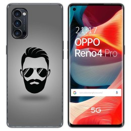 Funda Gel Tpu para Oppo Reno 4 Pro 5G diseño Barba Dibujos