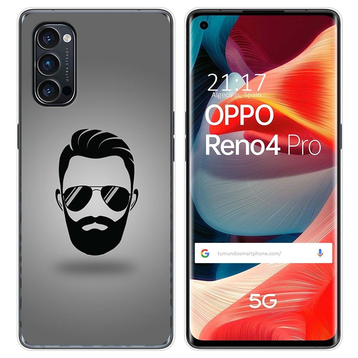 Funda Gel Tpu para Oppo Reno 4 Pro 5G diseño Barba Dibujos