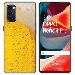 Funda Gel Tpu para Oppo Reno 4 Pro 5G diseño Cerveza Dibujos