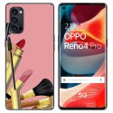 Funda Gel Tpu para Oppo Reno 4 Pro 5G diseño Brochas Dibujos