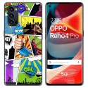 Funda Gel Tpu para Oppo Reno 4 Pro 5G diseño Comic Dibujos