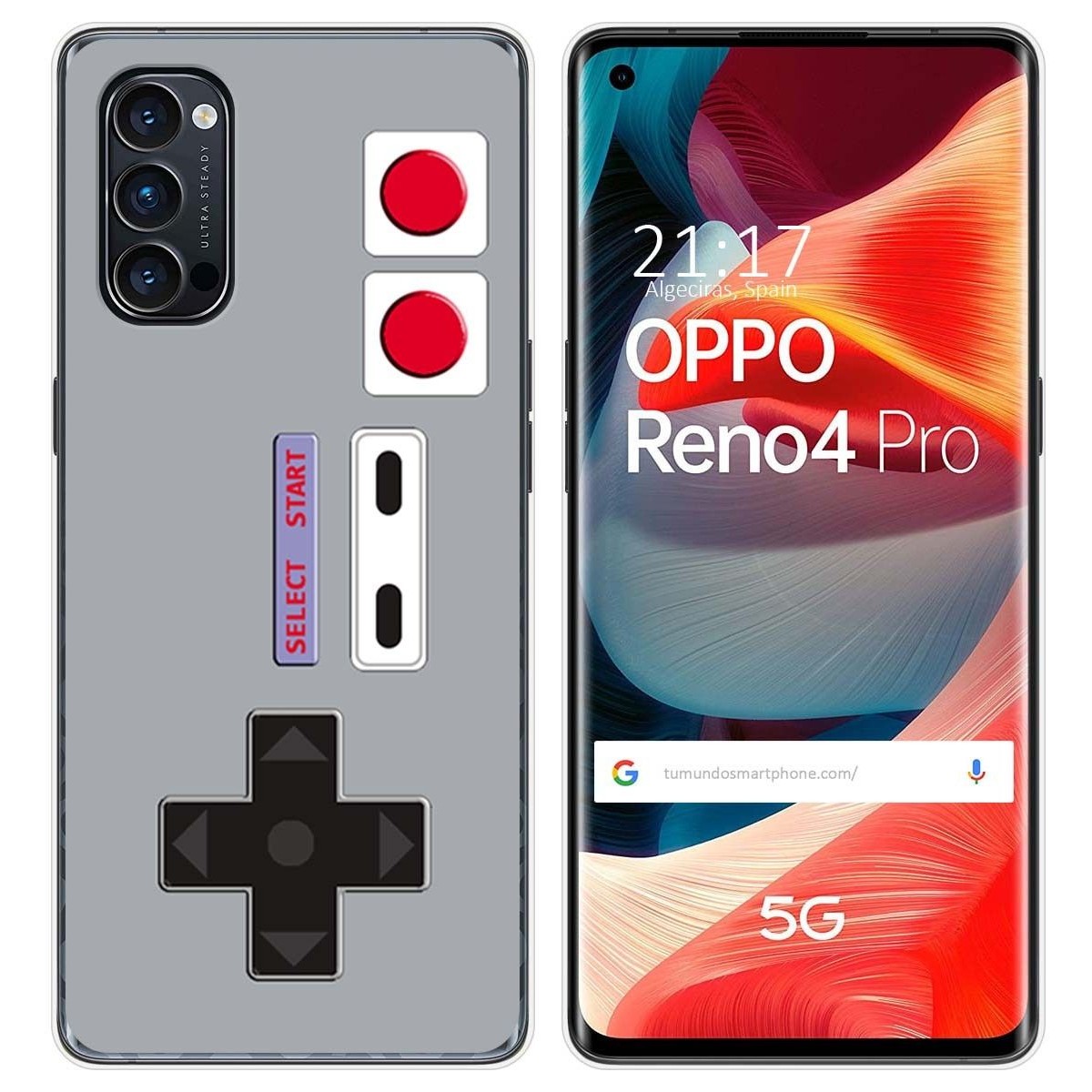 Funda Gel Tpu para Oppo Reno 4 Pro 5G diseño Consola Dibujos