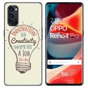 Funda Gel Tpu para Oppo Reno 4 Pro 5G diseño Creativity Dibujos