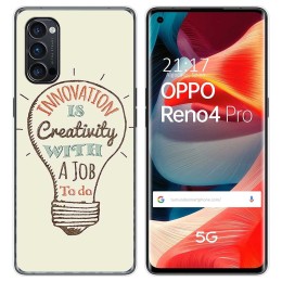 Funda Gel Tpu para Oppo Reno 4 Pro 5G diseño Creativity Dibujos