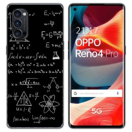 Funda Gel Tpu para Oppo Reno 4 Pro 5G diseño Formulas Dibujos