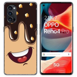 Funda Gel Tpu para Oppo Reno 4 Pro 5G diseño Helado Chocolate Dibujos
