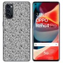 Funda Gel Tpu para Oppo Reno 4 Pro 5G diseño Letras Dibujos