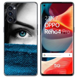 Funda Gel Tpu para Oppo Reno 4 Pro 5G diseño Ojo Dibujos