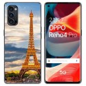 Funda Gel Tpu para Oppo Reno 4 Pro 5G diseño Paris Dibujos