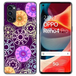 Funda Gel Tpu para Oppo Reno 4 Pro 5G diseño Radial Dibujos