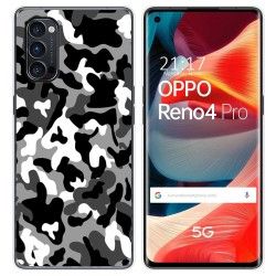 Funda Gel Tpu para Oppo Reno 4 Pro 5G diseño Snow Camuflaje Dibujos