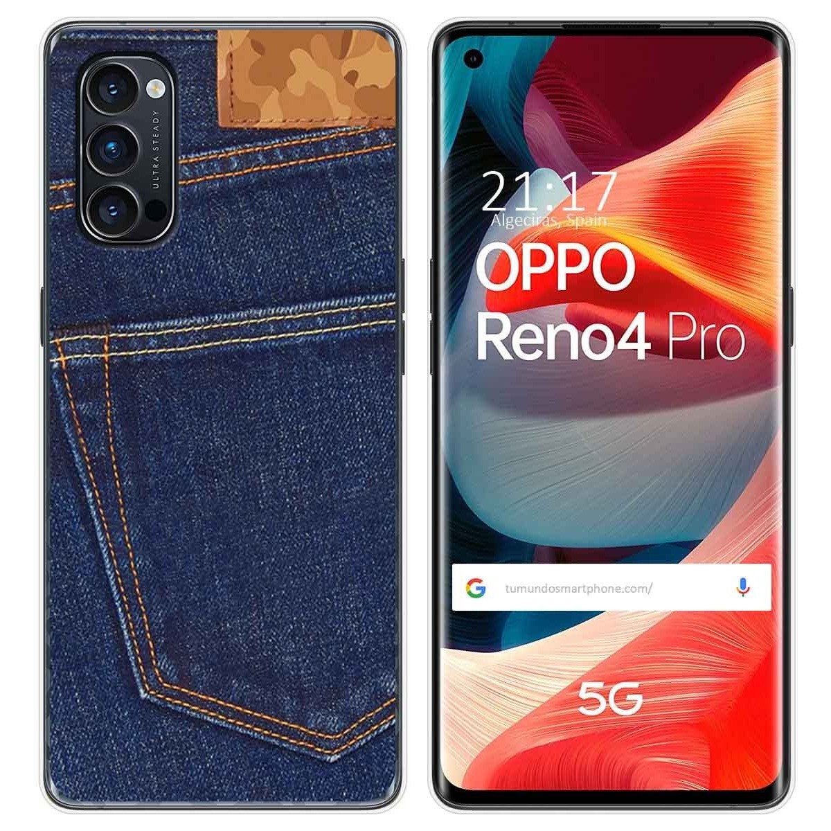 Funda Gel Tpu para Oppo Reno 4 Pro 5G diseño Vaquero Dibujos