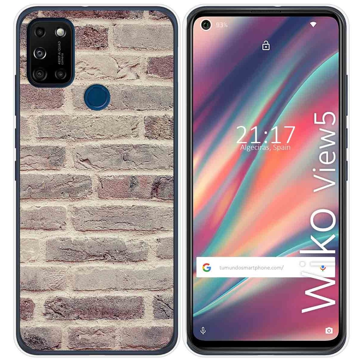 Funda Gel Tpu para Wiko View5 / View5 Plus diseño Ladrillo 01 Dibujos