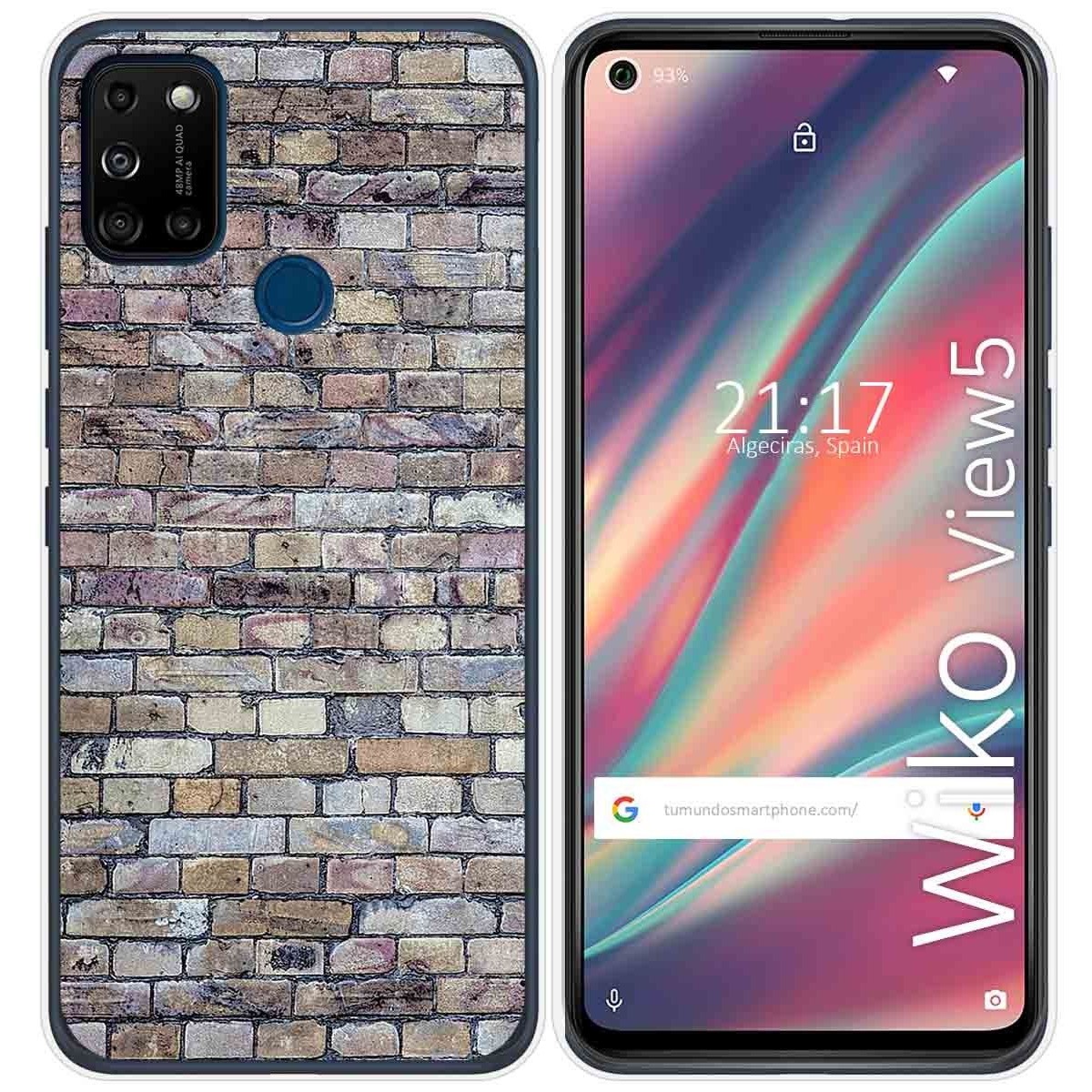 Funda Gel Tpu para Wiko View5 / View5 Plus diseño Ladrillo 02 Dibujos