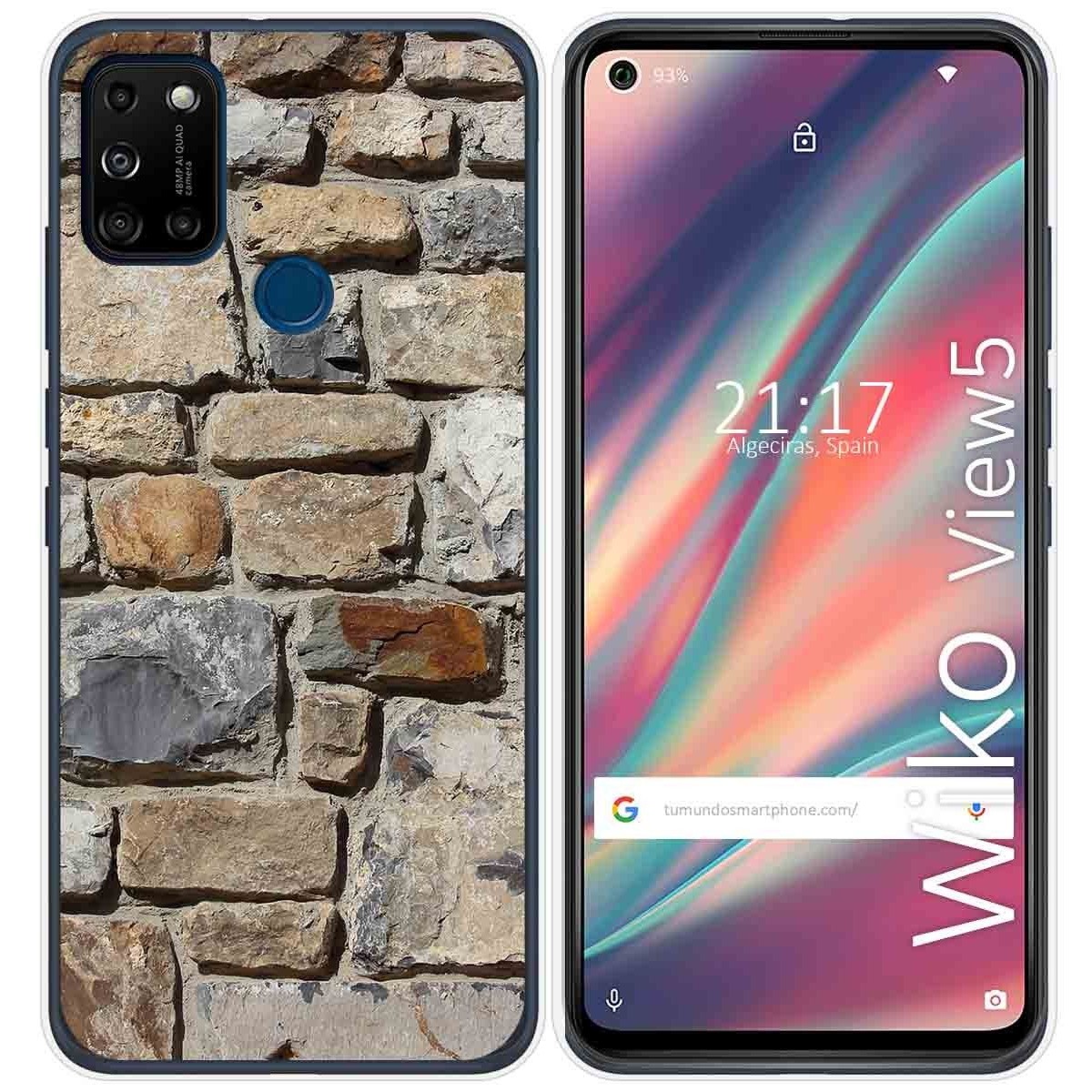 Funda Gel Tpu para Wiko View5 / View5 Plus diseño Ladrillo 03 Dibujos