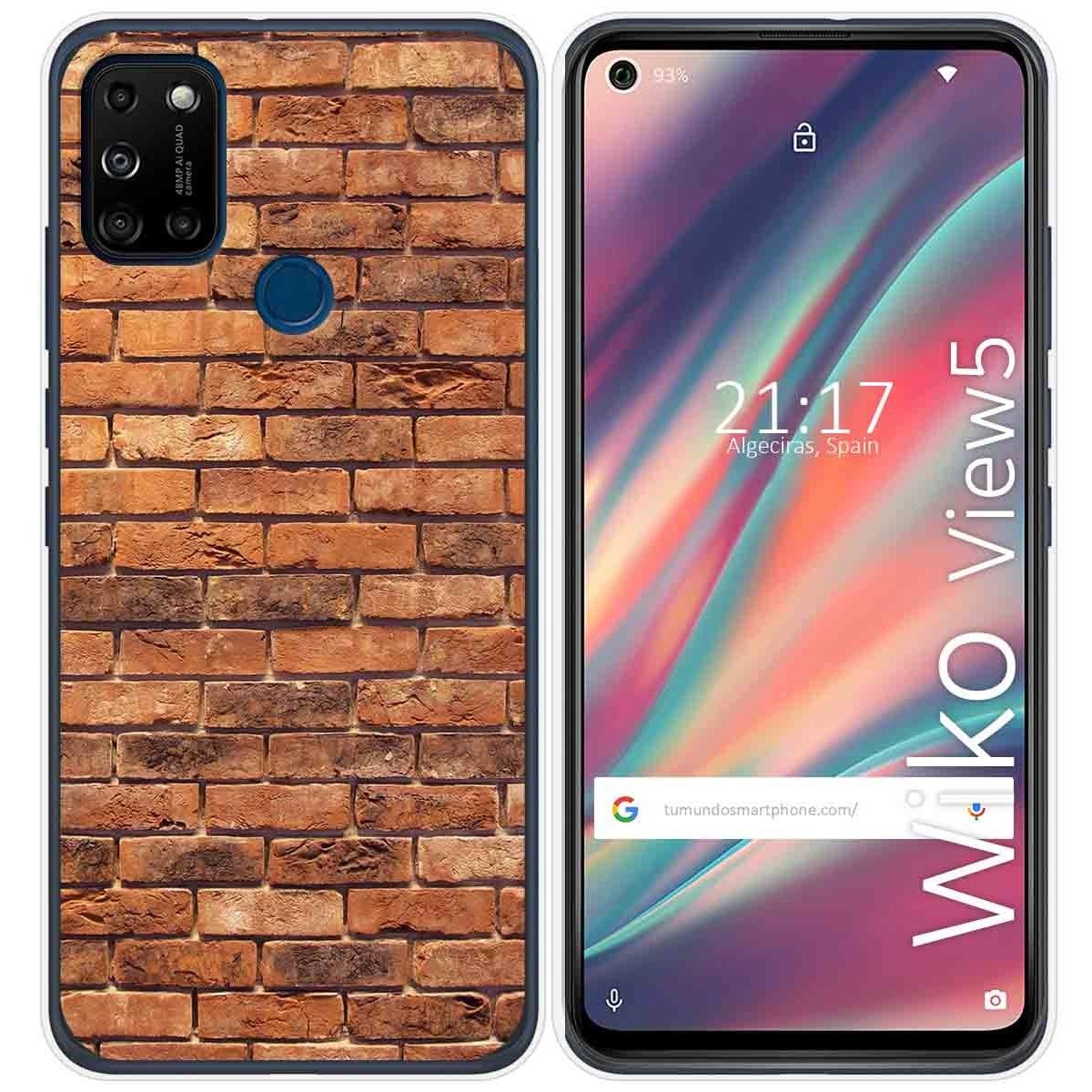 Funda Gel Tpu para Wiko View5 / View5 Plus diseño Ladrillo 04 Dibujos