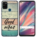 Funda Gel Tpu para Wiko View5 / View5 Plus diseño Madera 01 Dibujos