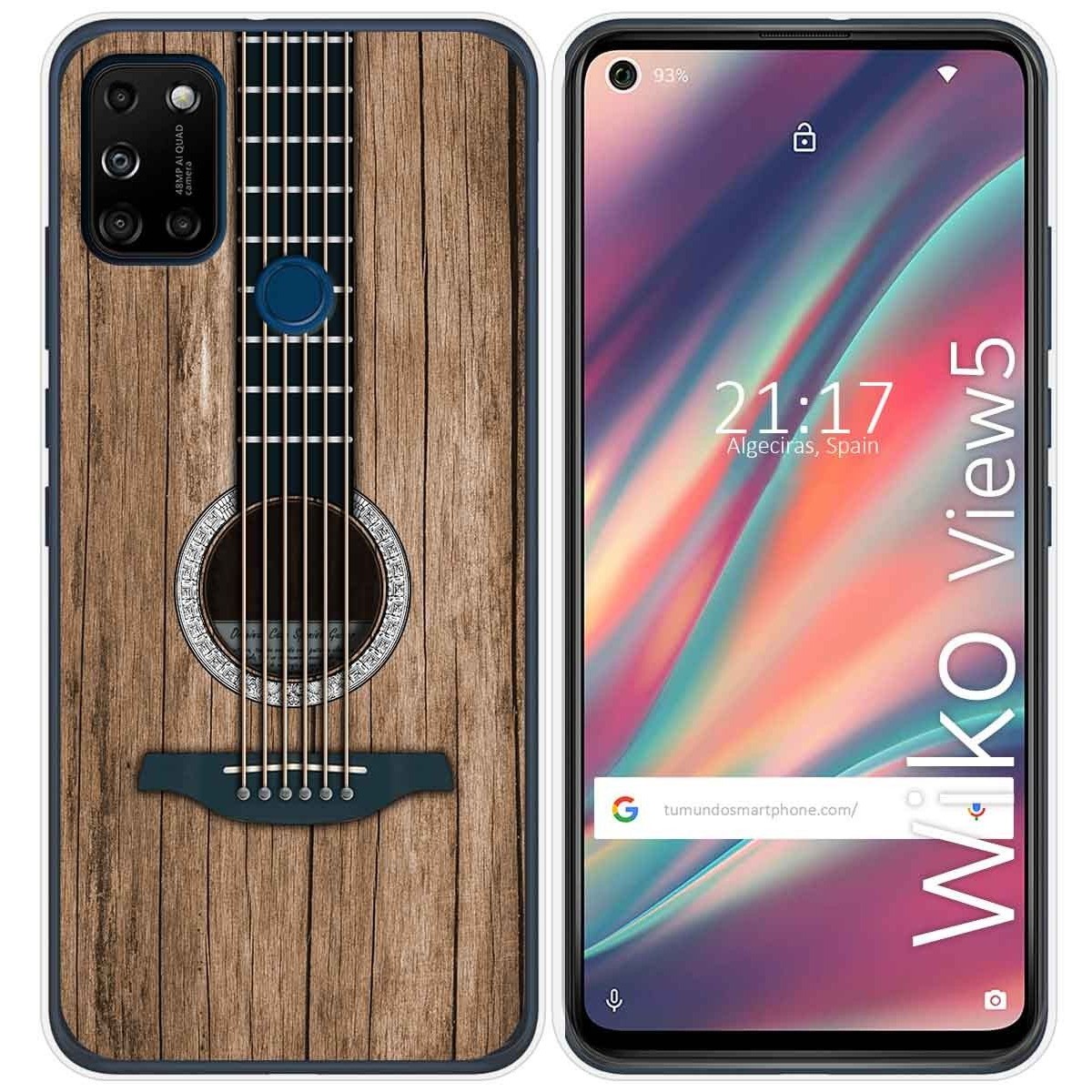 Funda Gel Tpu para Wiko View5 / View5 Plus diseño Madera 11 Dibujos