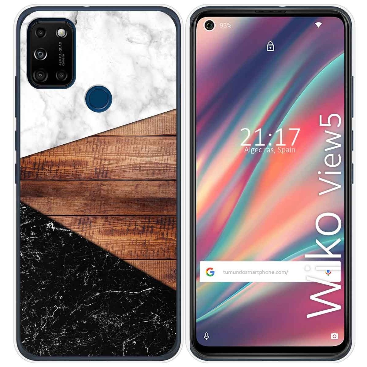 Funda Gel Tpu para Wiko View5 / View5 Plus diseño Mármol 11 Dibujos