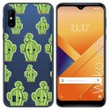 Funda Gel Transparente para Wiko Y81 diseño Cactus Dibujos